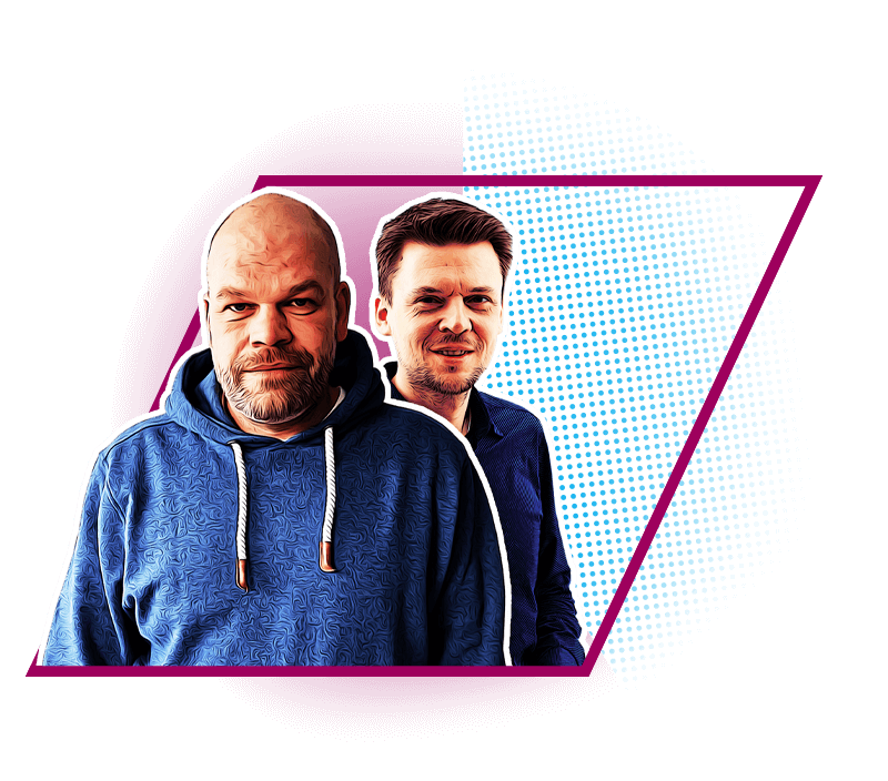 Portrait 2:n Podcast Duo Tobias Kallinich und Maik Grunitz 