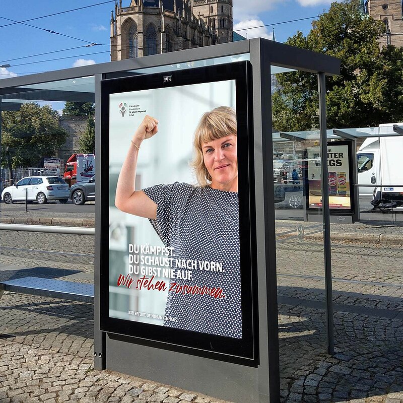 Werbeagentur Referenzen - Stadtwerbung Erfurt Katholisches Krankenhaus 