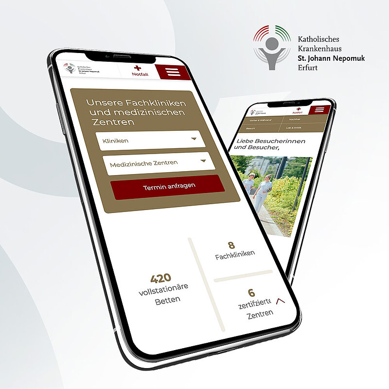 Website katholisches Krankenhaus