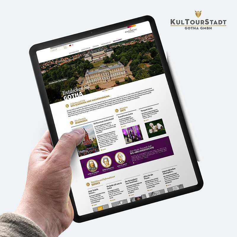 Referenzen Kallinich Media - Kultourstadt Gotha Website