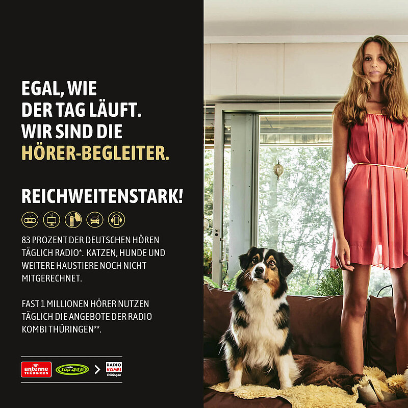 Werbeagentur Referenzen - Antenne Thüringen Corporate Design Reichweitenstark