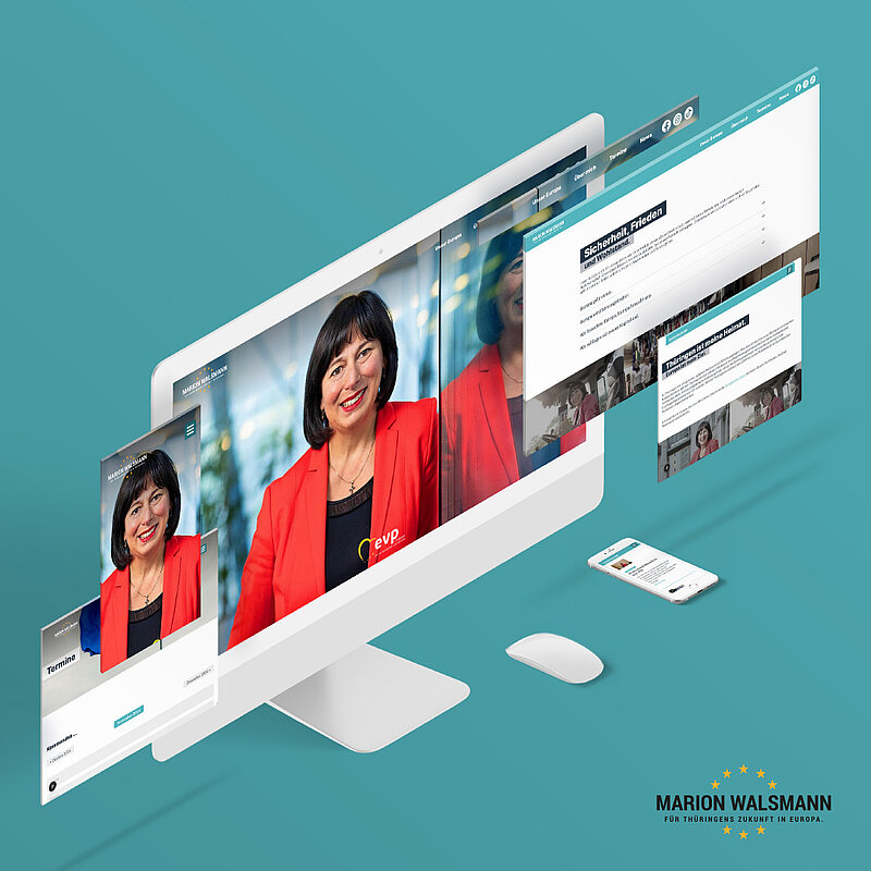 Werbeagentur Referenzen - Marion Walsmann Website