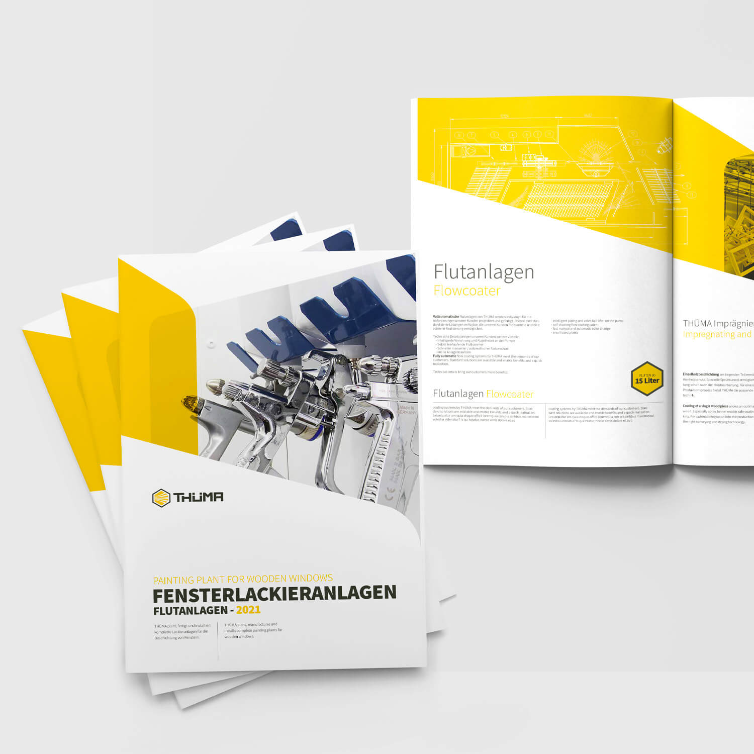 Referenzen Kallinich Media - Thüma Maschinenbau und Service Broschüre